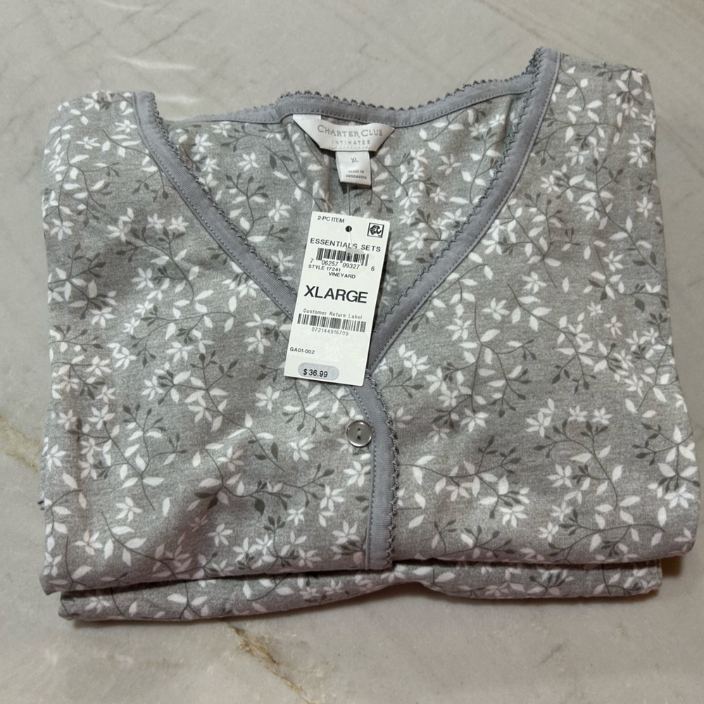 Charter club intimates pajama set size XL